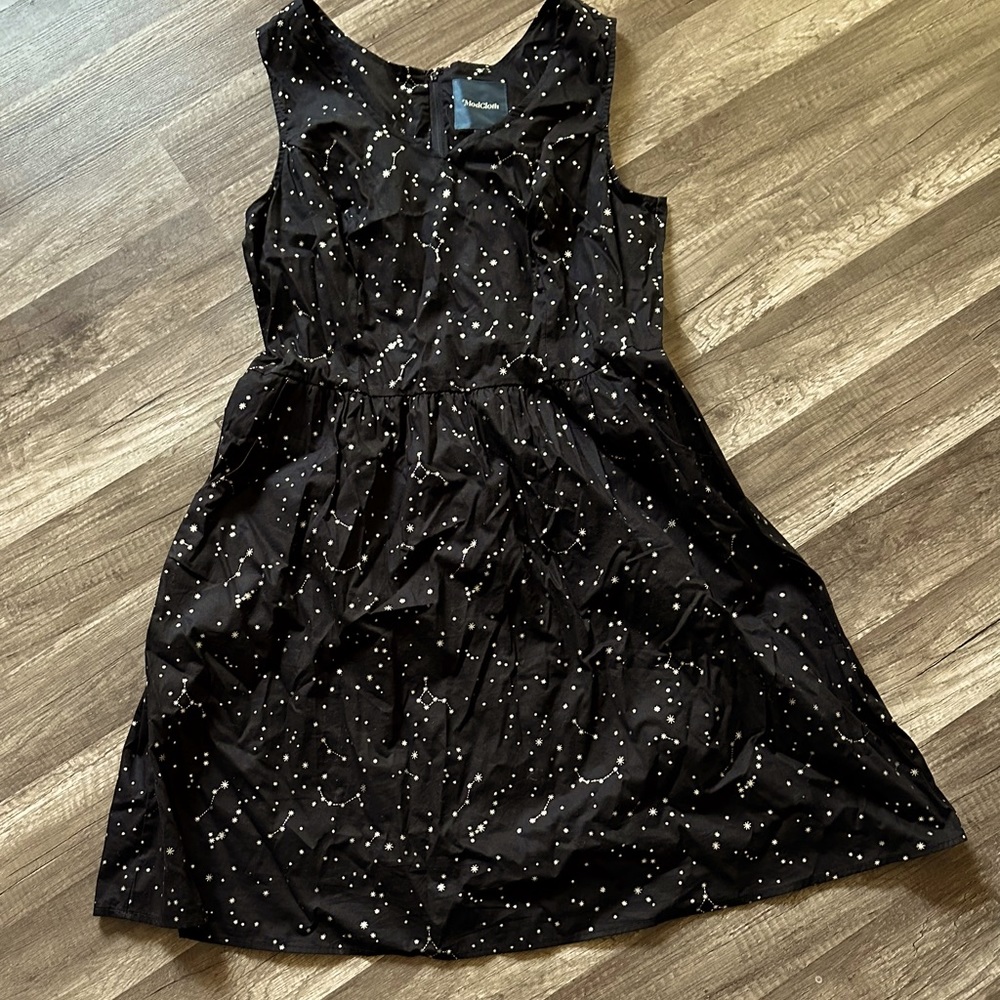 Black modcloth constellation dress
